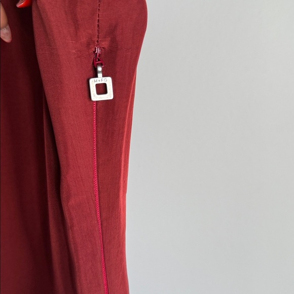 marithe francois girbaud Sleeveless Asymmetrical Hem Maxi Dress in Rust Red 2S - Picture 8 of 12